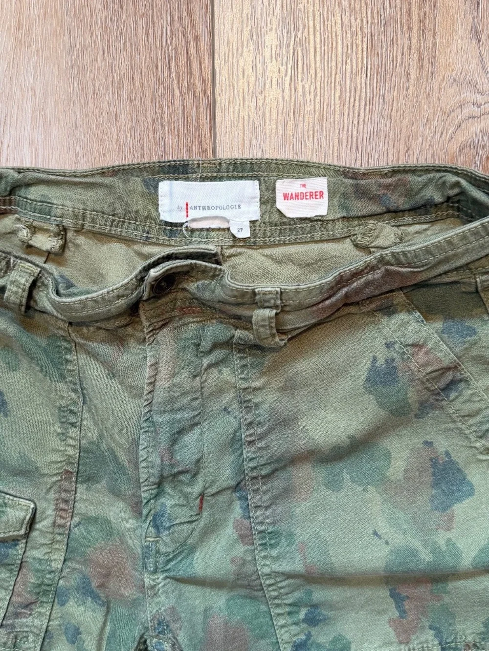 Anthropologie The Wanderer Camo Utility Shorts